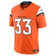 Men's Denver Broncos Javonte Williams Nike Orange Vapor F.U.S.E. Limited Jersey
