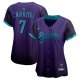 Women's #7 Corbin Carroll Arizona Diamondbacks Nike 2025 City Connect Limited Player Purple Jersey
