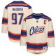 Youth Edmonton Oilers #97 Connor McDavid Light Beige Alternate Replica Player Jersey