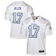 Youth #17 Josh Allen Buffalo Bills Nike 2025 Rivalries Collection Game White Jersey