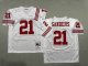 Men's #21 Deion Sanders San Francisco 49ers White Jersey