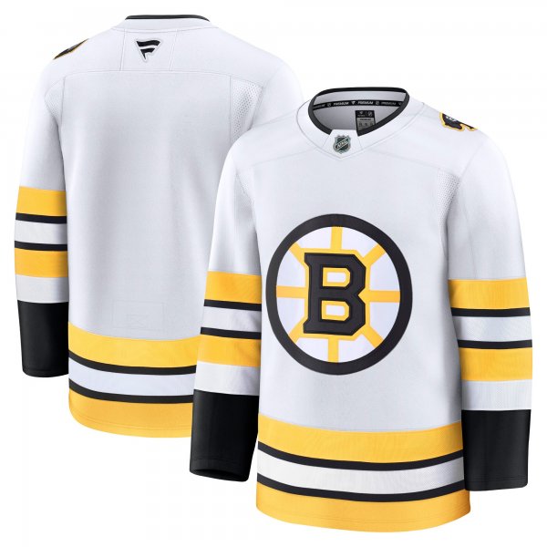 Men's Boston Bruins White Away Premium Jersey