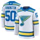 Men's St. Louis Blues #50 Jordan Binnington White Away Premium Player Jersey