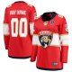 Women's Florida Panthers 2025 Stanley Cup Final Home Breakaway Custom Red Jersey