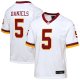 Youth #5 Jayden Daniels Washington Commanders Nike Game Super Bowl Era White Jersey