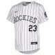 Youth Colorado Rockies Kris Bryant Nike White Home Limited Player Jersey
