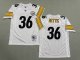 Men's Pittsburgh Steelers #36 Jerome Bettis White Jersey