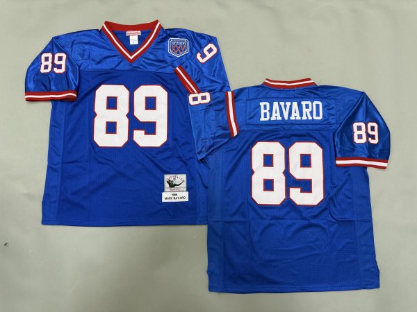 Men's New York Giants #89 Mark Bavaro Blue Jersey