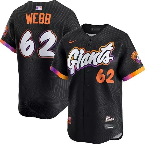Men's San Francisco Giants Logan Webb #62 Nike 2025 City Connect Limited Jersey