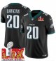 Men's Philadelphia Eagles #20 Brian Dawkins Black Super Bowl LIX F.U.S.E. Vapor Limited Stitched Jersey