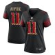 Women's #11 Brandon Aiyuk San Francisco 49ers Nike 2025 Rivalries Collection Game Black Jersey
