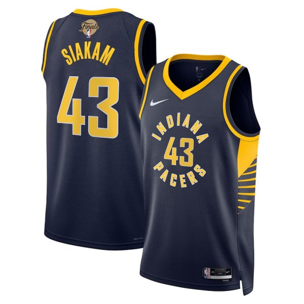 Men's Unisex Indiana Pacers #43 Pascal Siakam Nike Navy 2025 NBA Finals Swingman Icon Edition Jersey