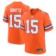 Men's Nike #15 Nik Bonitto Orange Denver Broncos Alternate 2 Mile High Collection 1977 Throwback Game Jersey
