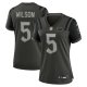 Women's #5 Garrett Wilson New York Jets Nike 2025 Rivalries Collection Game Gotham Green Jersey