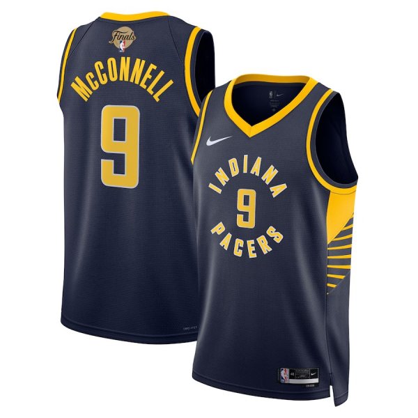 Men's Unisex Indiana Pacers #9 T.J. McConnell Nike Navy 2025 NBA Finals Swingman Icon Edition Jersey