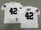 Men's Las Vegas Raiders #42 Ronnie Lott White Mitchell & Ness Jersey