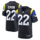 Men's #22 Blake Corum Los Angeles Rams Nike 2025 Rivalries Collection Game Midnight Blue Jersey