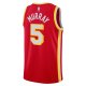 Unisex Atlanta Hawks Dejounte Murray Nike Red Swingman Jersey - Icon Edition