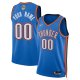 Men's Unisex Oklahoma City Thunder Nike Blue 2025 NBA Finals Patch Custom Swingman Jersey - Icon Edition